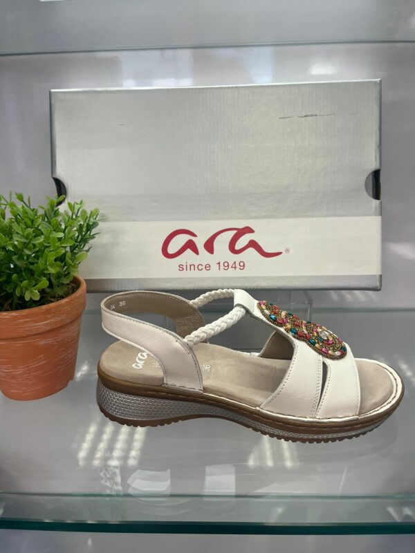 Ara White Sandal